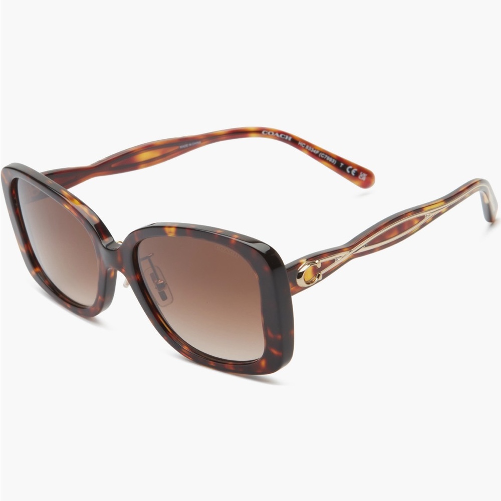NWT Coach 55mm sunglasses with case and cloth